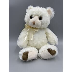 First & Main Arianna Bear No. 1205 White Teddy Plush 12” Stuffed Animal